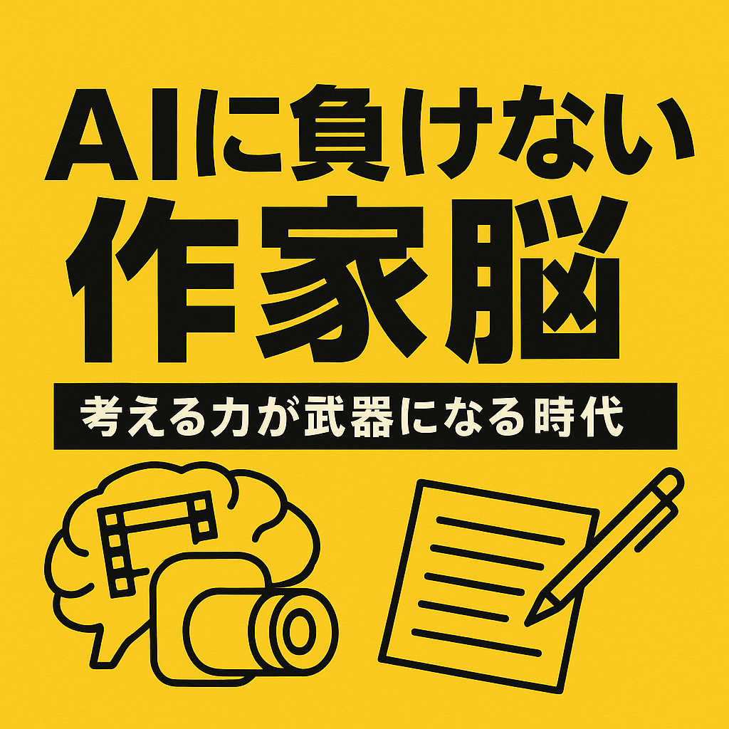 表現を売ろう。AIに負けない「作家脳」の時代へ